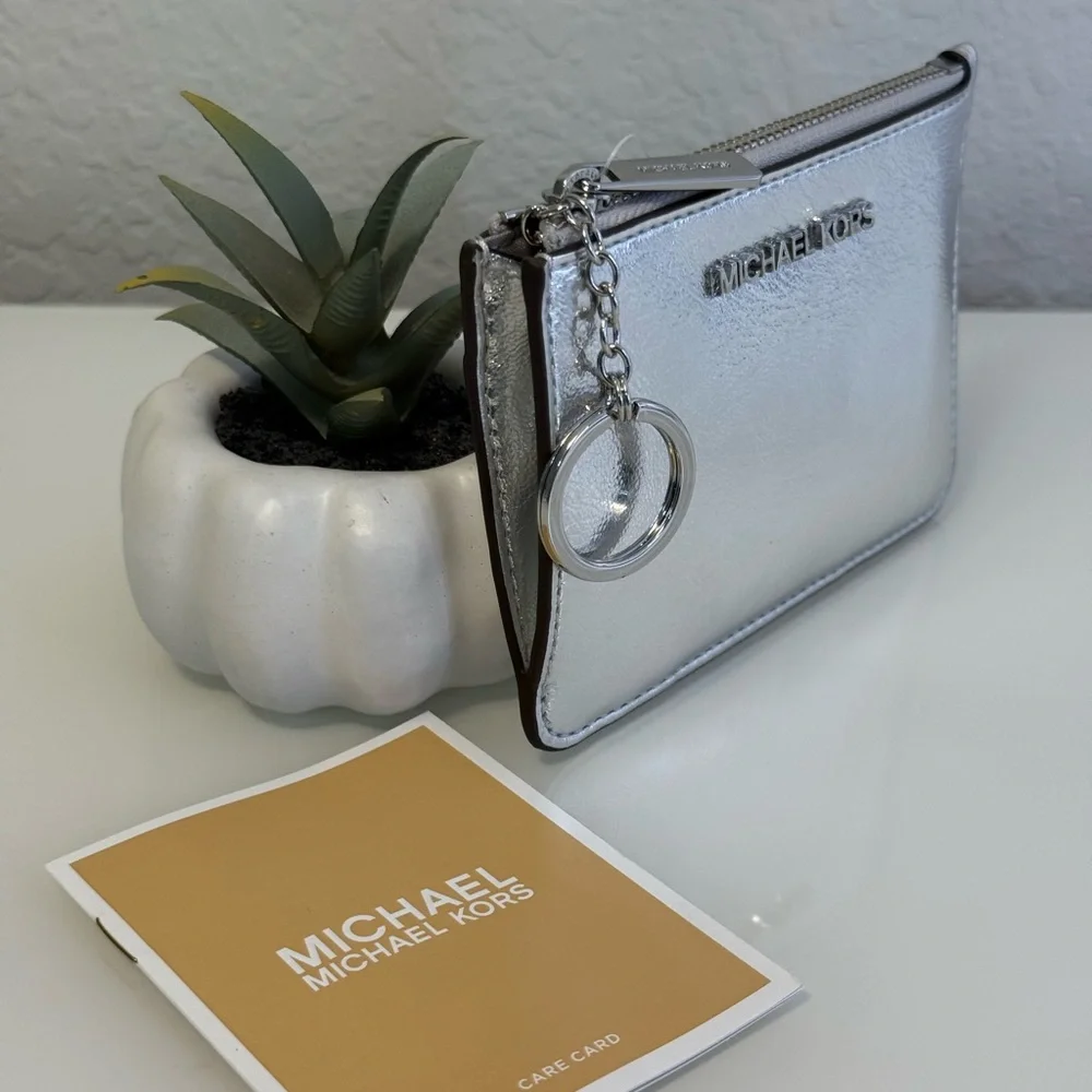 3 pcs MICHAEL KORS Jet Set Travel Dome Crossbody Bag, Coinpouch & Purse Hook! - Picture 11 of 15